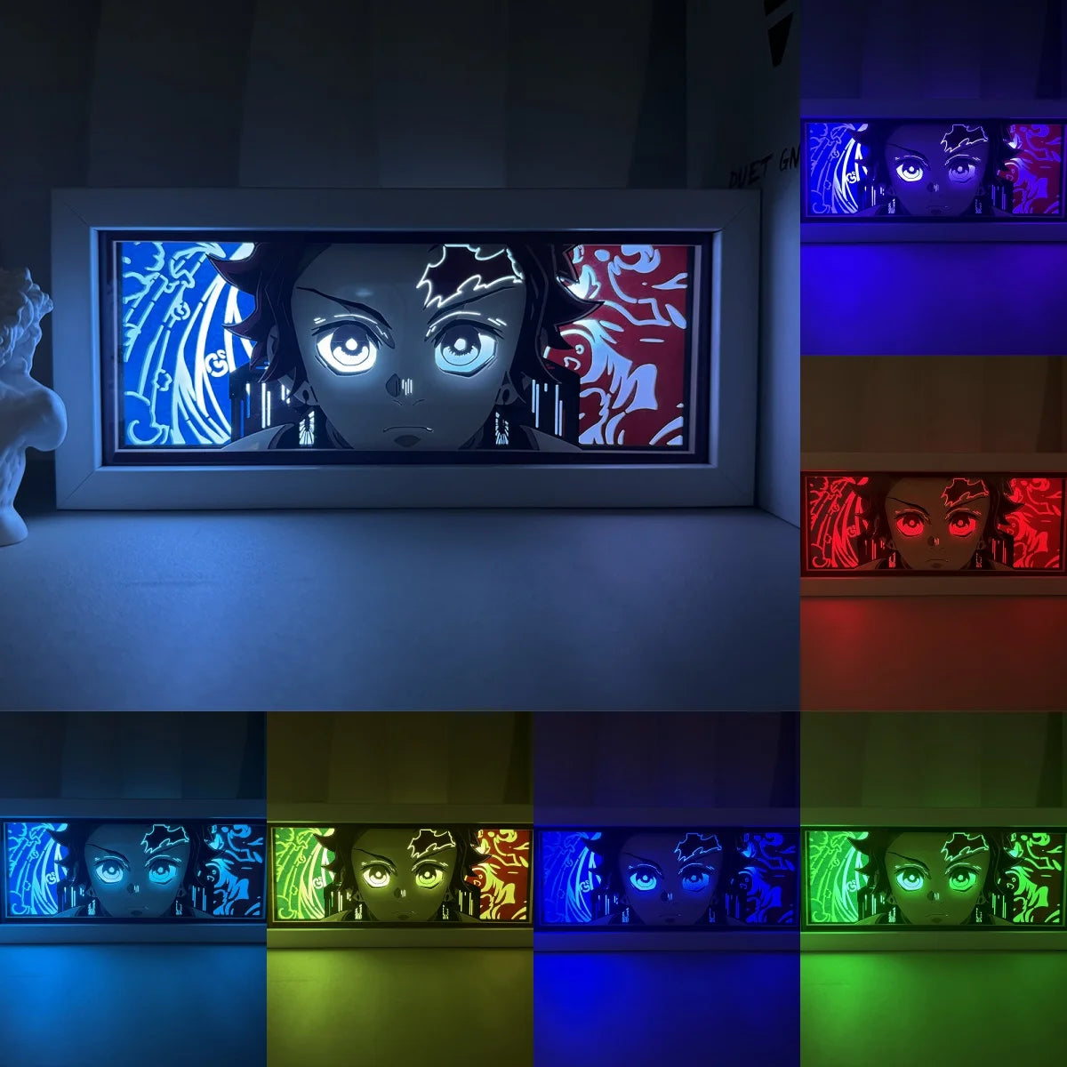 Anime Series Demon Slayer atmosphere light colorful light box room bedroom night light remote control