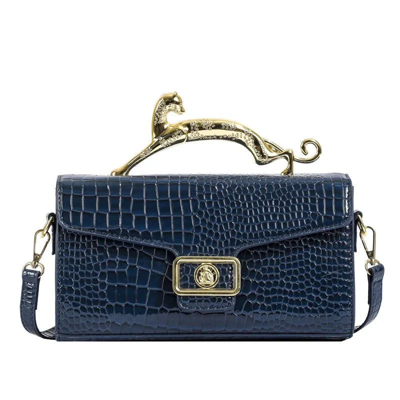 Female Shoulder Crossbody Bag Popular Handbags Fashion Lock Catch PU Purse Shoulder Bag