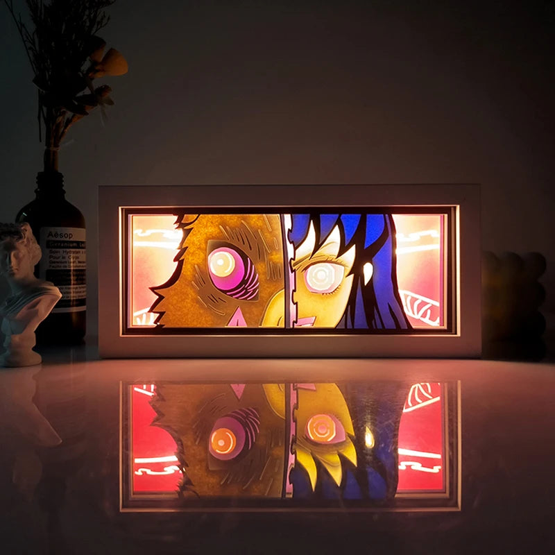 Anime Series Demon Slayer atmosphere light colorful light box room bedroom night light remote control