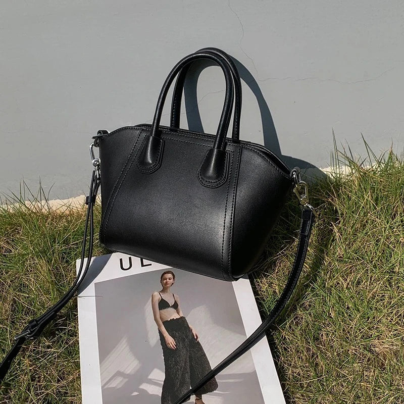 NEW 2025 Niche Wing Bag Temperament Cowhide Large Capacity Shoulder Dumpling Crossbody Bag