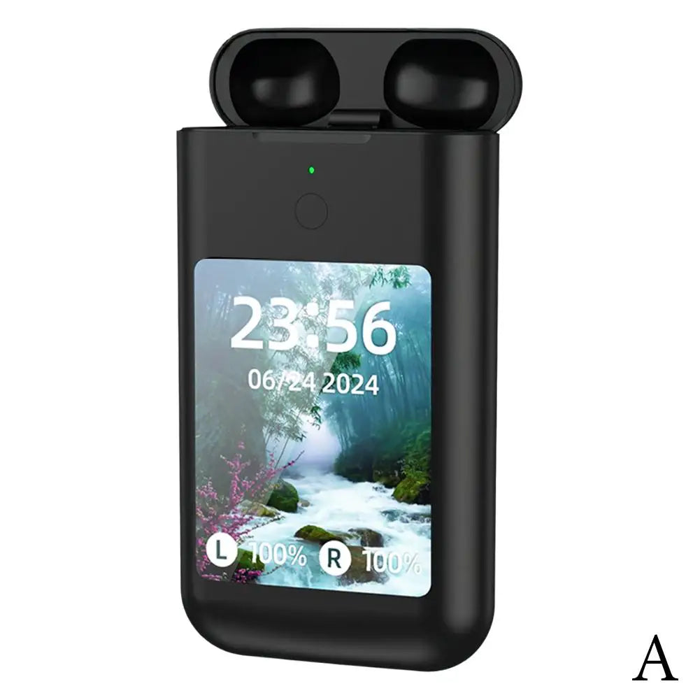 Large Screen Touch Earphone Multiple Function In Ear Style Headphone 2in1 Wireless HiFi Stereo Earbuds For Music & Gaming