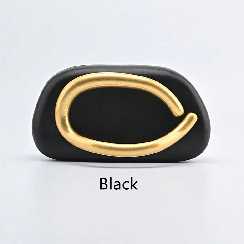 Gold Metal Closure Clutch Fashion Design Women's Wedding Party Crossbody Handbag Classic All-match