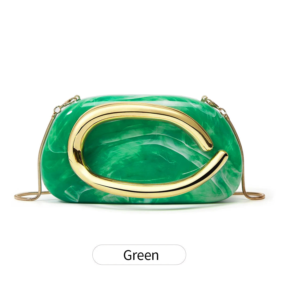 Women's Sealed Acrylic Clutch Fashion Dinner Wedding Party Handbag Elegant Luxury Crossbody Shoulder Bag