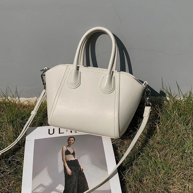 NEW 2025 Niche Wing Bag Temperament Cowhide Large Capacity Shoulder Dumpling Crossbody Bag