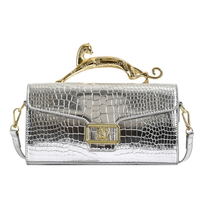 Female Shoulder Crossbody Bag Popular Handbags Fashion Lock Catch PU Purse Shoulder Bag