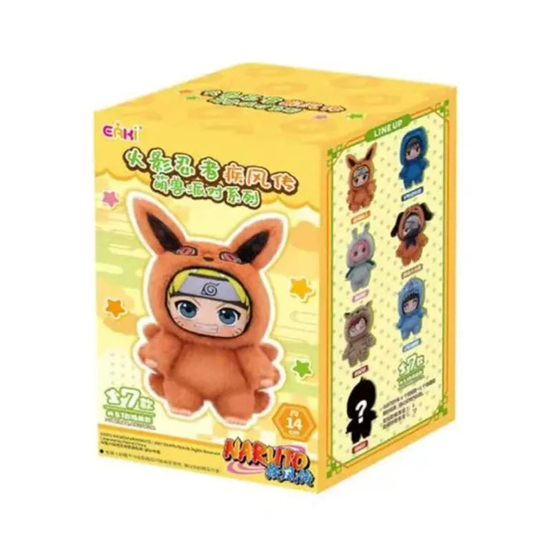 Shippuden Blind Box Beast Party Series Cute Plush Doll Toy Cartoon Backpack Pendant Anime Peripheral Gift Box Naruto