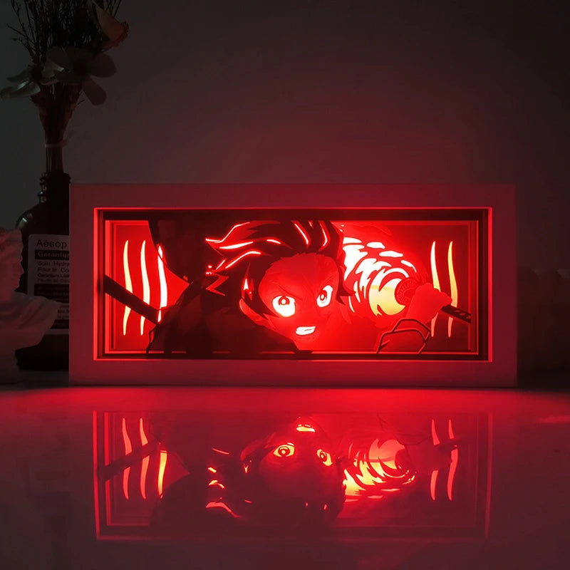 Anime Series Demon Slayer atmosphere light colorful light box room bedroom night light remote control