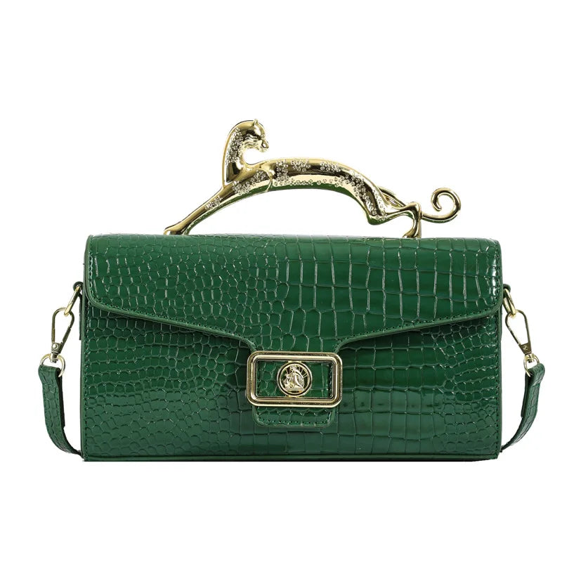 Female Shoulder Crossbody Bag Popular Handbags Fashion Lock Catch PU Purse Shoulder Bag