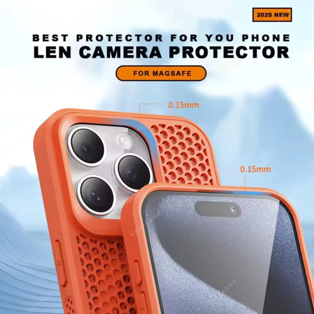 Luxury Matte Heat Dissipation Magnetic Phone Case for iPhone 16 E 15 14 Plus 13 12 11 Pro Max For Magsafe Shockproof Back Cover