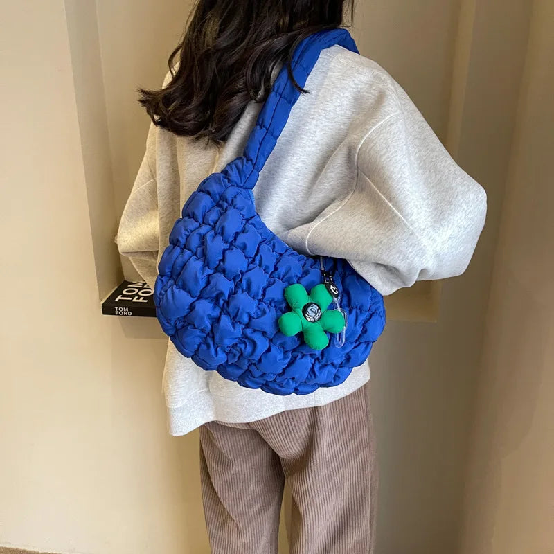 Women's Sweet Fashion Casual Bubble Dumpling Cloud Exquisite Shoulder Carry Bag