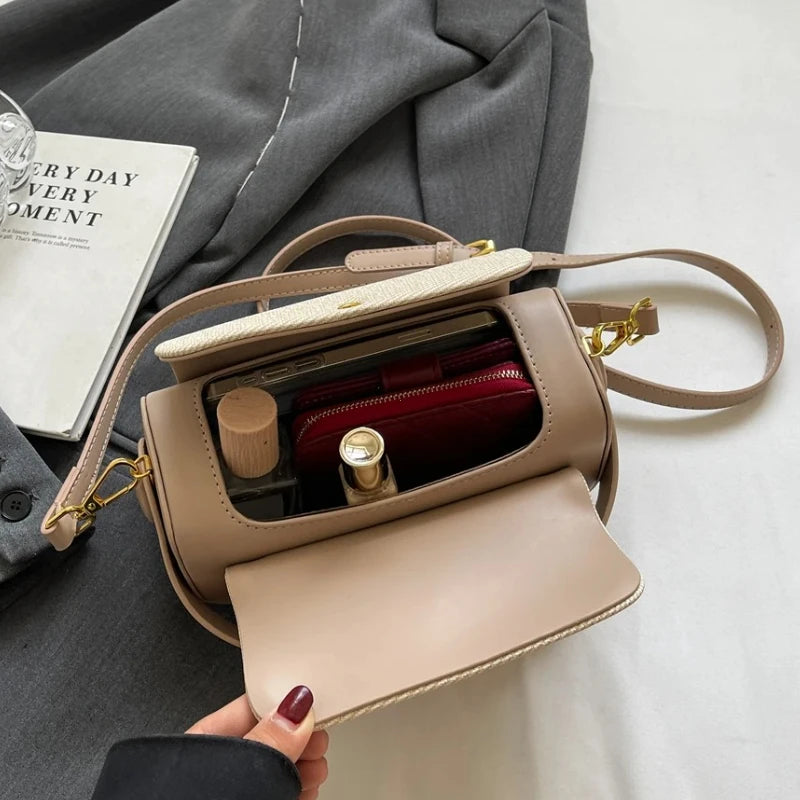 Simple Fashion Mini Square Women Crossbody Bags 2025 Luxury Handbags Pure Color Shoulder Satchels