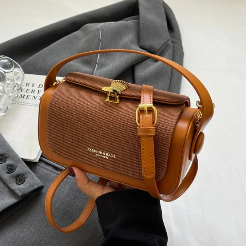 Simple Fashion Mini Square Women Crossbody Bags 2025 Luxury Handbags Pure Color Shoulder Satchels