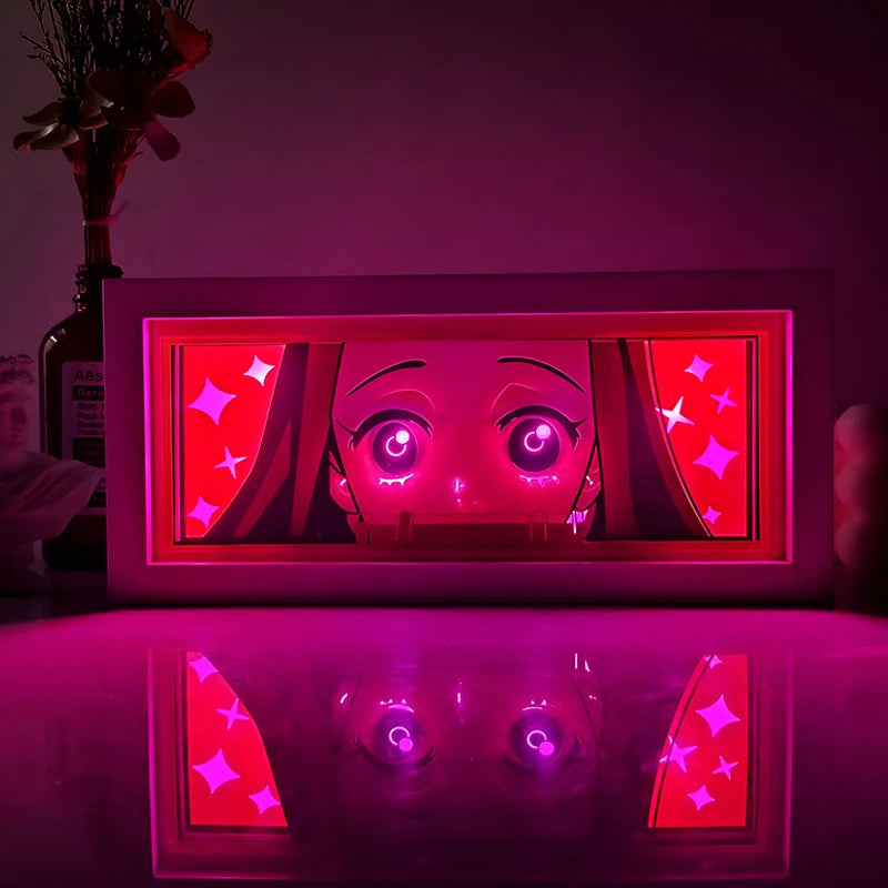Anime Series Demon Slayer atmosphere light colorful light box room bedroom night light remote control