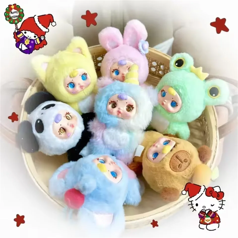 2025 Cute Milk Candy Keychain Mysterious Blind Box Car Key Decoration Backpack Pendant Plush Doll Small Gift Birthday Present
