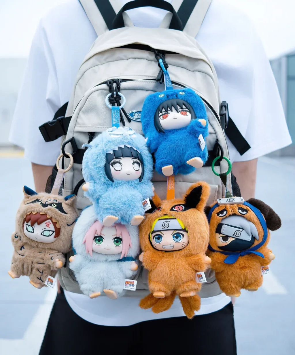Shippuden Blind Box Beast Party Series Cute Plush Doll Toy Cartoon Backpack Pendant Anime Peripheral Gift Box Naruto