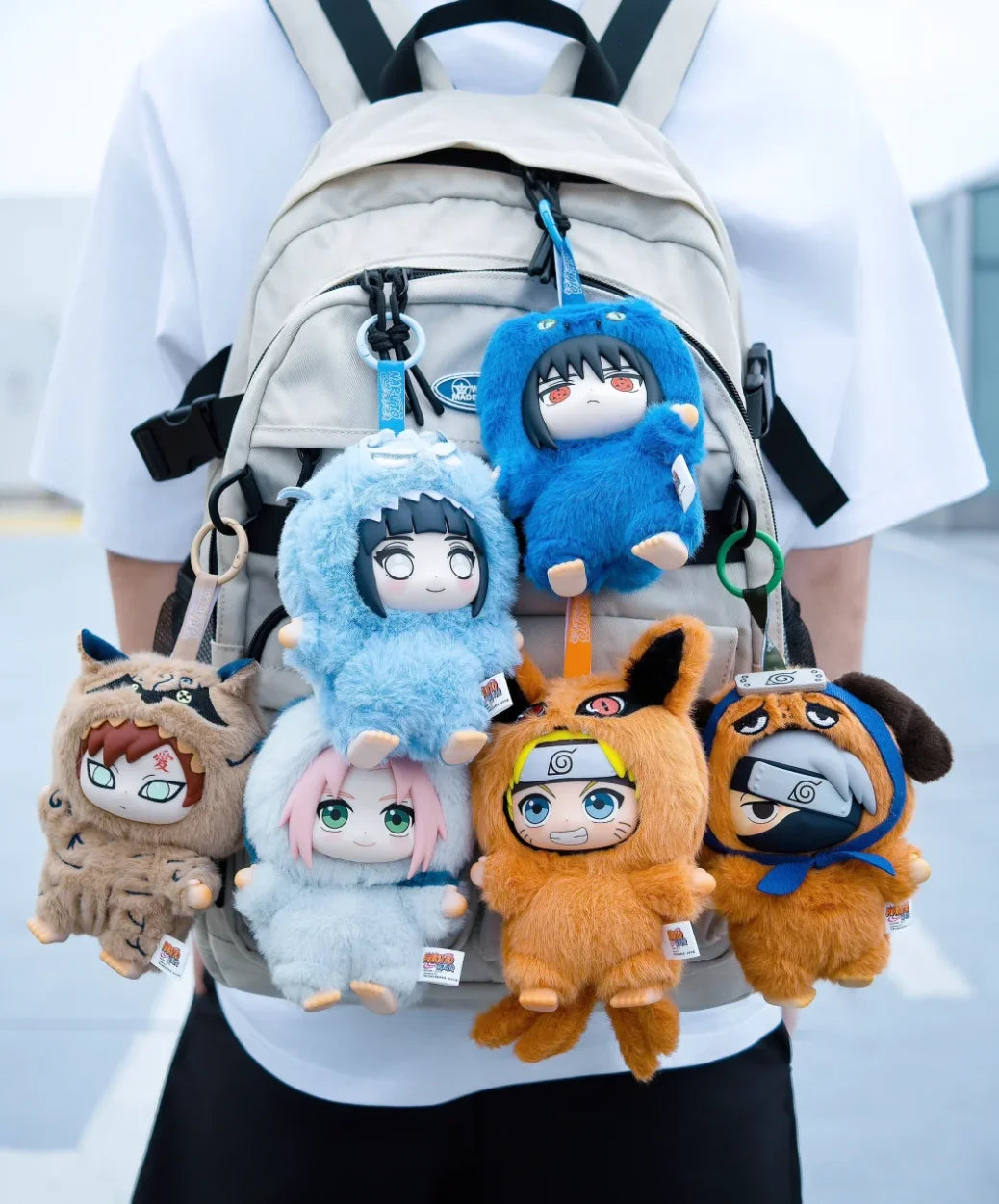 Shippuden Blind Box Beast Party Series Cute Plush Doll Toy Cartoon Backpack Pendant Anime Peripheral Gift Box Naruto