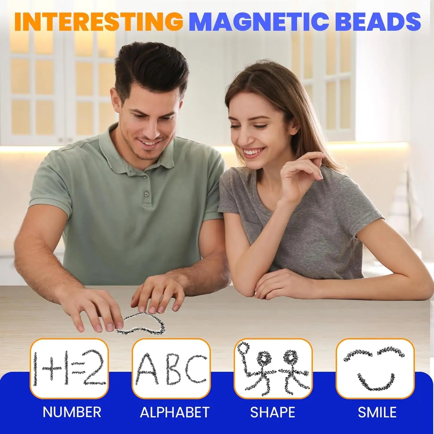 Magnet Stress Toy, Weak Magnetic Fidget Ferrite Putty Anxiety Anti Stress Relief Toys for ADHD Autism EDC Fidgeting Toys