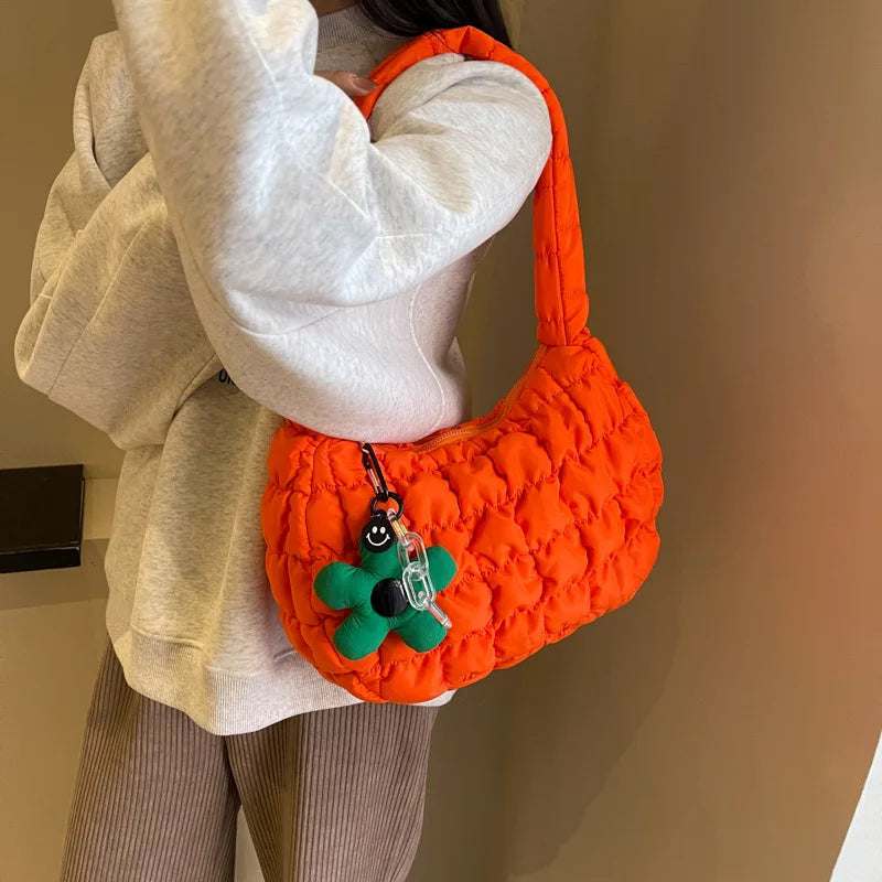 Women's Sweet Fashion Casual Bubble Dumpling Cloud Exquisite Shoulder Carry Bag