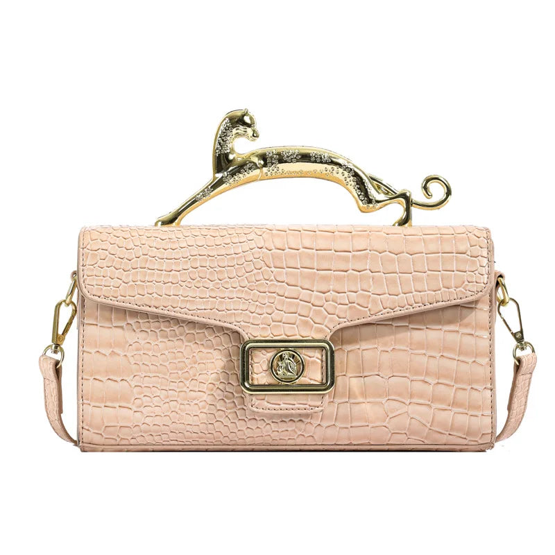 Female Shoulder Crossbody Bag Popular Handbags Fashion Lock Catch PU Purse Shoulder Bag