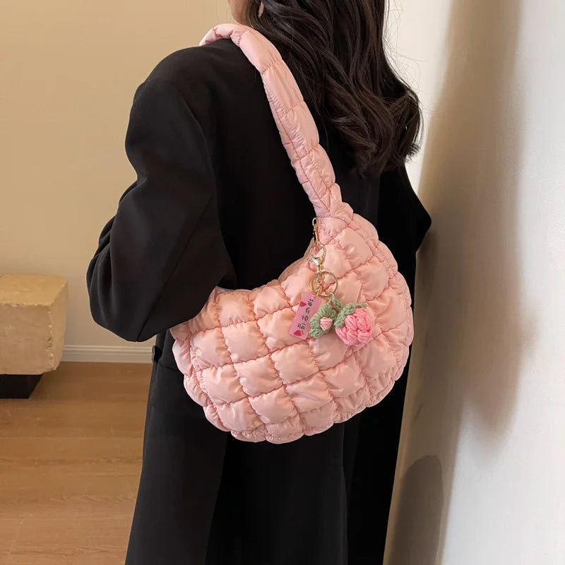 Women's Sweet Fashion Casual Bubble Dumpling Cloud Exquisite Shoulder Carry Bag