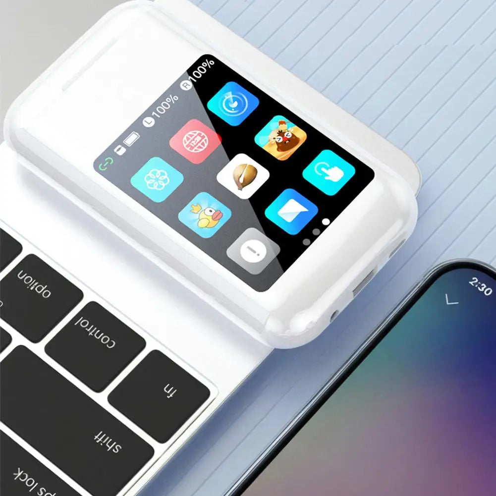 Large Screen Touch Earphone Multiple Function In Ear Style Headphone 2in1 Wireless HiFi Stereo Earbuds For Music & Gaming
