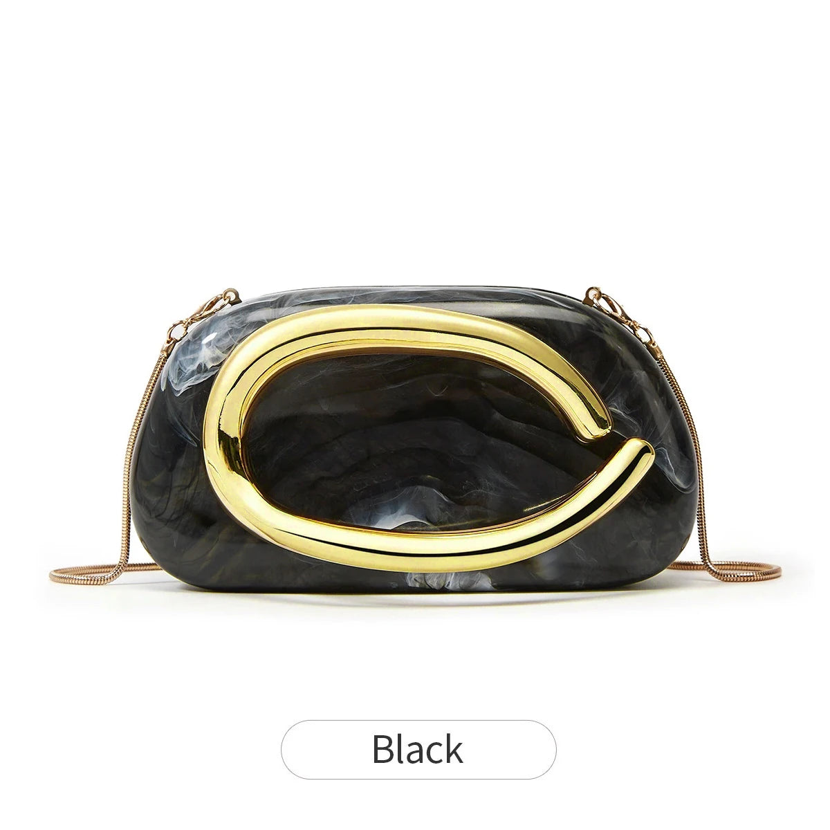 Women's Sealed Acrylic Clutch Fashion Dinner Wedding Party Handbag Elegant Luxury Crossbody Shoulder Bag