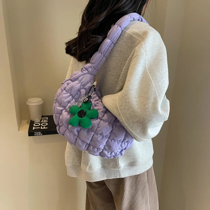Women's Sweet Fashion Casual Bubble Dumpling Cloud Exquisite Shoulder Carry Bag