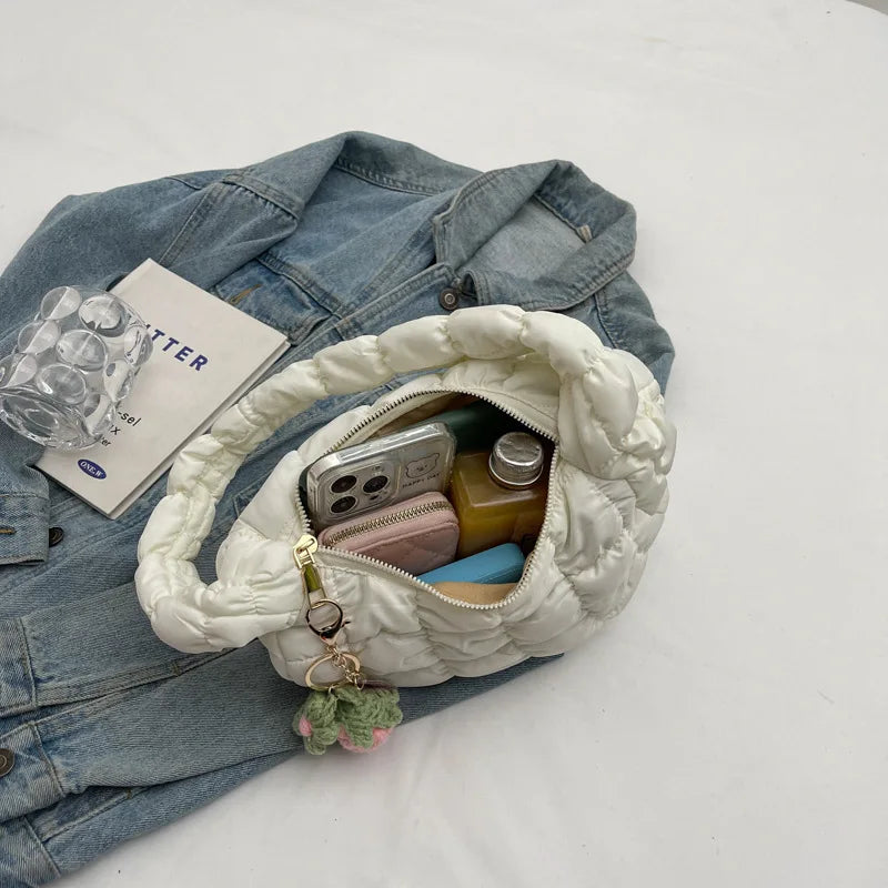Women's Sweet Fashion Casual Bubble Dumpling Cloud Exquisite Shoulder Carry Bag