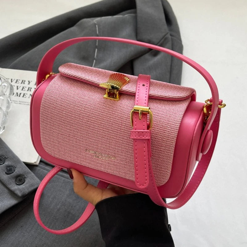 Simple Fashion Mini Square Women Crossbody Bags 2025 Luxury Handbags Pure Color Shoulder Satchels