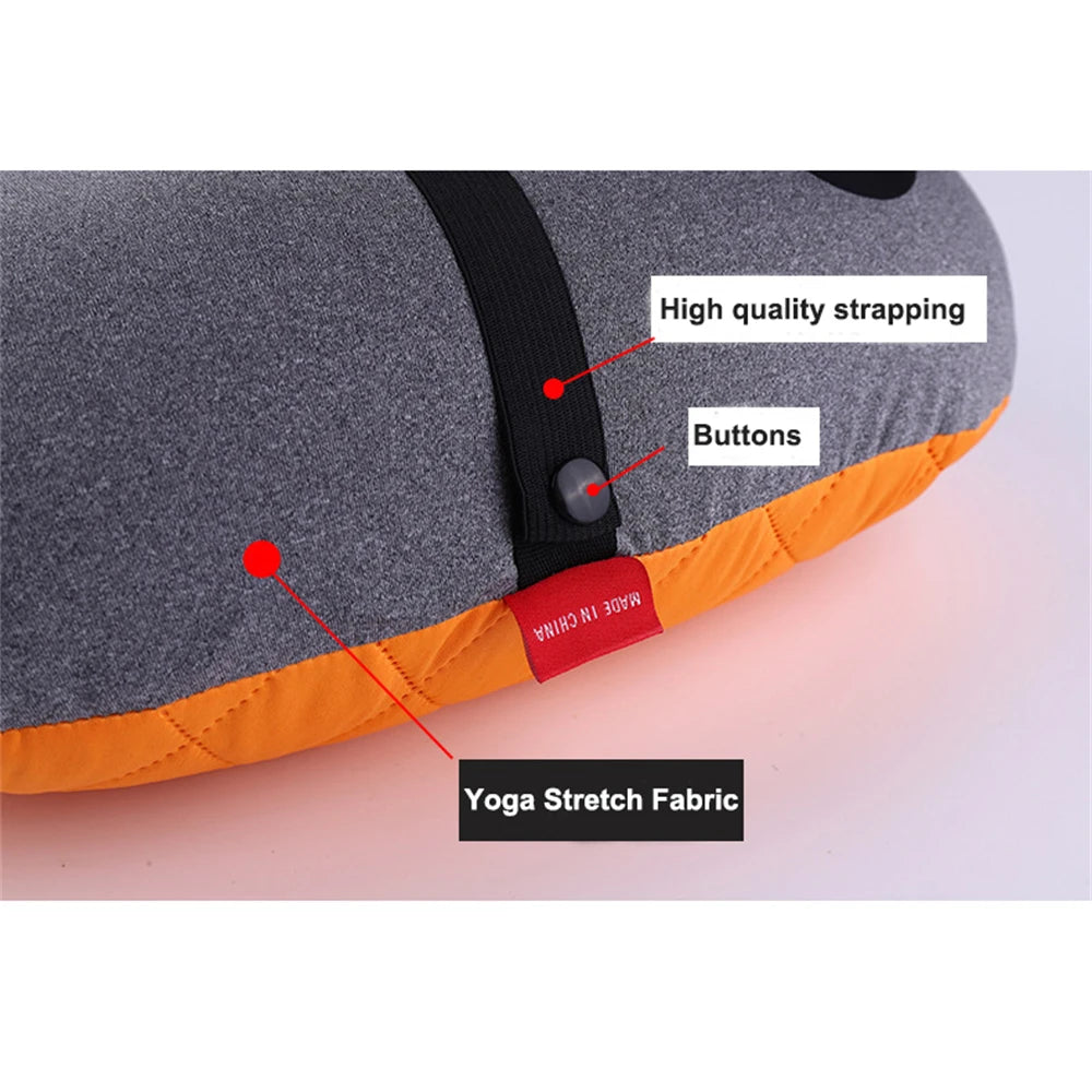 Portable Inflatable Pillow Outdoor Travel Cushion Camp Beach Car Airplane Hotel Foldable Headrest Sleep Tent Useable Accessories