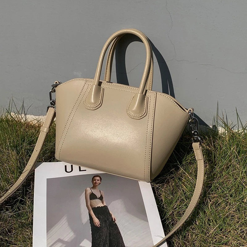 NEW 2025 Niche Wing Bag Temperament Cowhide Large Capacity Shoulder Dumpling Crossbody Bag