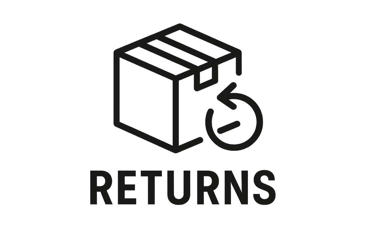 generate me a fully transparent background return package logo